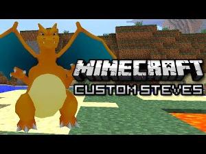 Minecraft: Become Charizard, Mario, and More! (Custom Steves Mod)