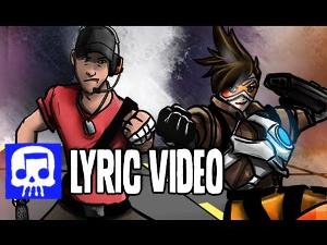 TRACER VS SCOUT Rap Battle LYRIC VIDEO by JT Machinima