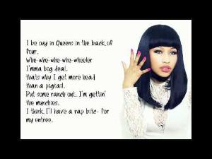 Nicki Minaj - Itty Bitty Piggy Lyrics Video