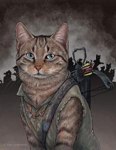 Daryl Dixon cat by JennyParks on deviantART