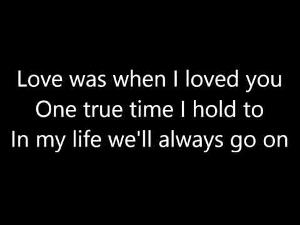 celine dion my heart will go on lyrics