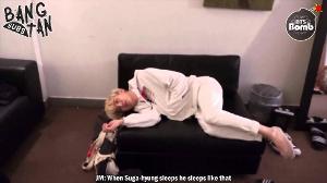 [ENG] 150902 BOMB: It s the pose when BTS sleep normally