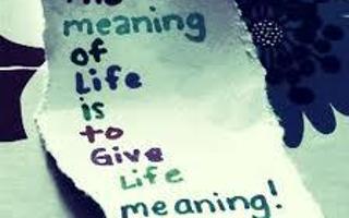 Just curious - what is the meaning of life? What do u think is the meaning of life? And don't say 42 lol :P