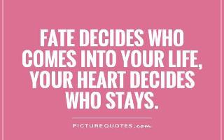 To what extent do you shape your own destiny, and how much is down to fate?