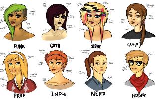 What stereotype would you label yourself as being? For example: Nerd, Geek, Popular, Jock, Weird, Goth?