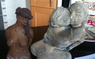 sculptures statues and do any body know what thay are how old and is there any value my mother left them and i remember she bought them about 40 years ago