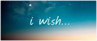 You have one wish make a wish...