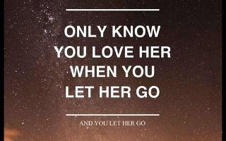 Why must you love someone enough to let them go?