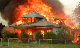 what would you do if your house was burning and you and your family along with pets were in the house?