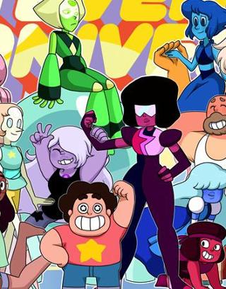 Explain Steven Universe BUT... Explain Steven Universe to someone who has never watched it, BUT you can't use these words. Gems, Rocks, Gay, Lesbian, Minerals, Fusion, the names of any characters, Mom, Space, or Beach City. Good luck