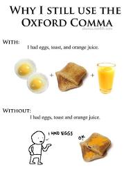 Do you know what the Oxford Comma is? If you do know what it is, do you use it?