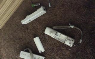 How do you reconnect a Wii control to the Wii? So,I wanted to play Smash on the Wii after talking to an super nice online person,but because my little(devil)sisters 'broke' it,I can't.The controllers don't seem to be connected to the Wii anymore and I connect them.Ive looked up a bunch of ways but I'm not sure if I'm doing it right.It may because I'm stupid FML.Anyway please help.