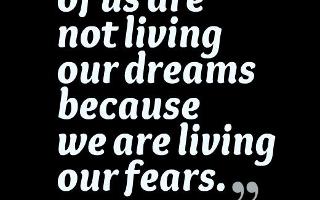 What is one fear you know is holding you back? I believe mine is lacking self confidence.