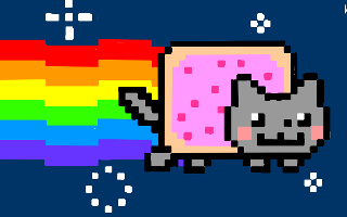 One word to describe Nyan cat Just give me one word to describe Nyan cat. One word. And one word only.