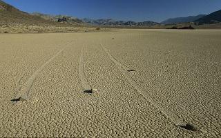 How do Death Valley's sailing stones move themselves?