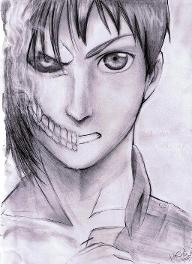 is my drawing of eren cool? it took a long time