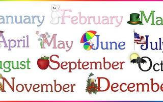 What's your favourite Month? Is it January, February, March, April, May, June, July, August, September, October, November or December?