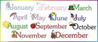 What's your favourite Month? Is it January, February, March, April, May, June, July, August, September, October, November or December?