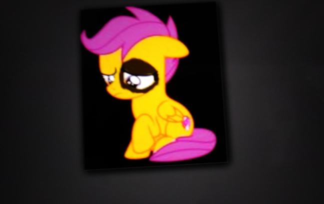 Starlight: Scootaloo got a black eye, please ask us anything Scootaloo: some filly smacked me across the face with her hoof. I could send a picture when we get to the hotel.