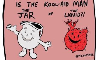 Is the Kool aid man the jar or the liquid?