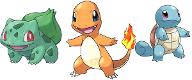 What's the difficulty level of generation 1 starters in the games? Can you tell me each of them if they're easy or hard or normal. You can say details or specifications.