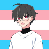 pfp i made in picrew for the time being (if there was cat ears i would’ve got that on here)