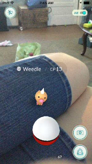 WHY IS THE WEEDLE ON MY LEG!!!