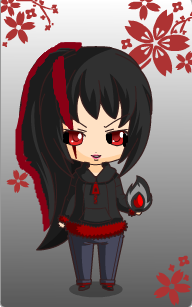 Chibi creepypasta Crimson as a human?