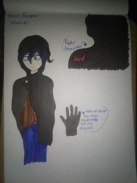 I made a soul reaper Shuichi Saihara.