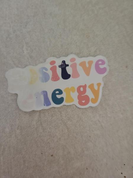 Nuuuu my positive energy sticker is all worn down D: