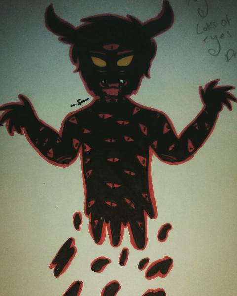 Goretober day 5.... Lots of eyes and decapitation