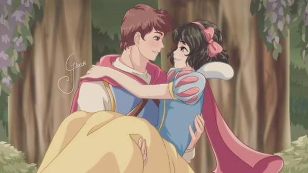 anime version of snow white! <3