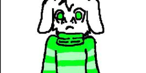 welp i tried drawing asriel heh.........