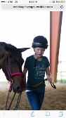 Me with my horse from camp ❤️???