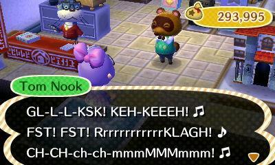 Tom Nook sang a song for me and these are the lyrics