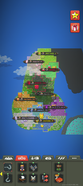 My world box map with kingdoms :3