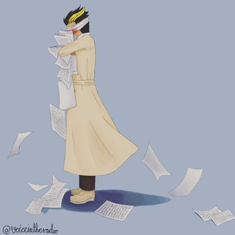Space: ( Too much papers. ) *picks them up and read them*