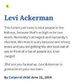 True definition of Levi Ackerman sooo don't mess wit him or your screwed