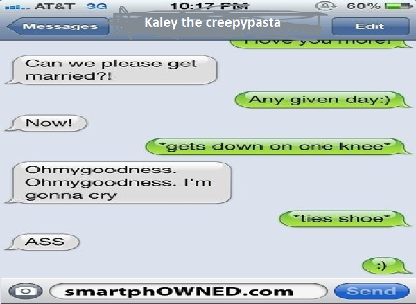 Lol wolfie texting Kaley like...