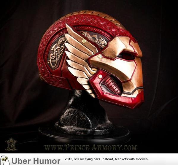 Asgardian iron man helmet