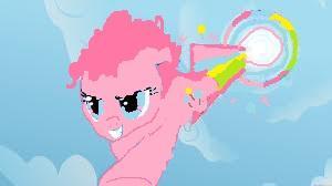 Pinky has no wings but she loves copying rainbow :3