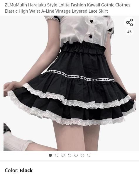 CUTE GOTHIC SKIRT