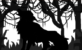 I drew a shadowy wolfy thing!