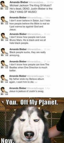 Get this Amanda Bieber off of the Internet.