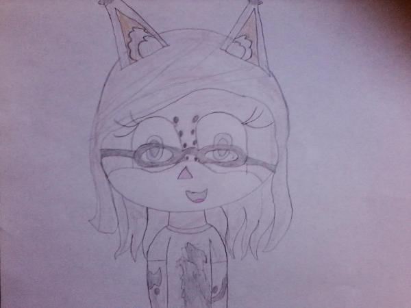 My new sonic oc Laurane the wolfcat