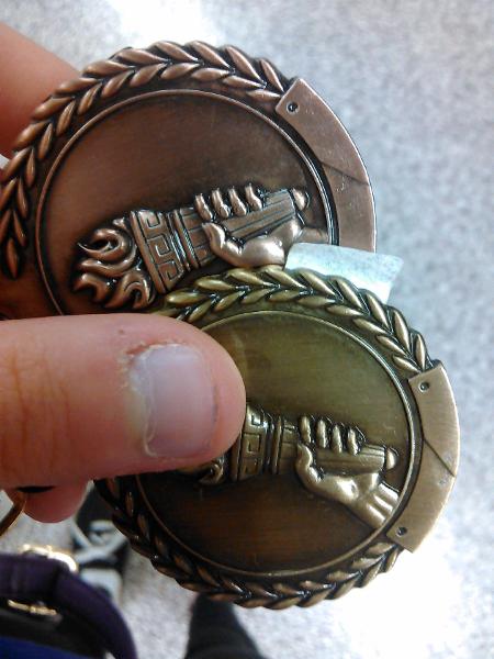 My third place medals