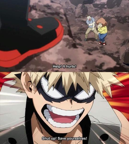 Bakugo as hero