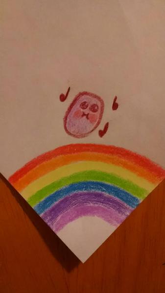 KAWAII POTATO DANCING ON A RAINBOW!!!!