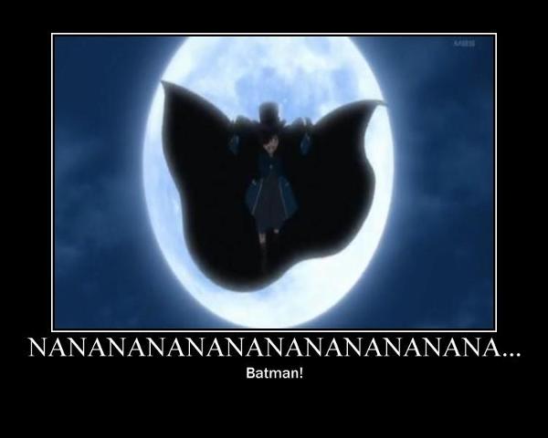 It's a bird! It's a plane! No it's Batman! Oh never mind it's just Ciel...