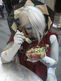 Ghirahim eating salad? XD